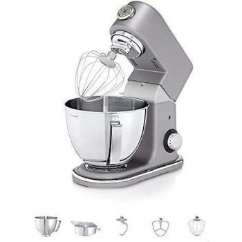 WMF Profi Plus Robot de cocina, 1000 W, 5 litros, Acero Inoxidable, 8 Velocidades, Cromargan mate