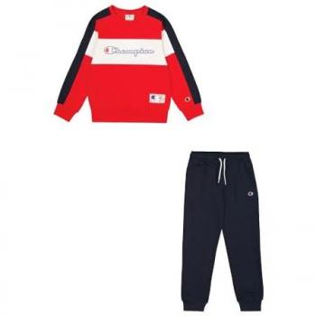 Chándal Champion Felpa rojo negro blanco infantil - L, Textil Sportswear marca Champion modelo 306862-Rs011 para junior en color rojo, Chándal de forro polar Powerblend compacto, ultraligero y suave, con