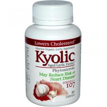 Wakunaga - Kyolic, Aged Garlic Extract, Phytosterols, Formula 107, 80 Capsules