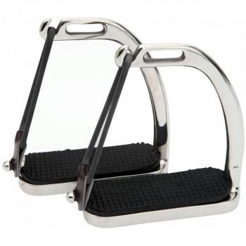 Horka FILLIS Knife Edge Seguridad Plata Estribos Equitación & Equipo de entrenamiento, plata
