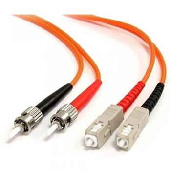 StarTech.com Cable de Fibra Óptica Multimodo Duplex 62,5/125 ST a SC de 3m - Naranja