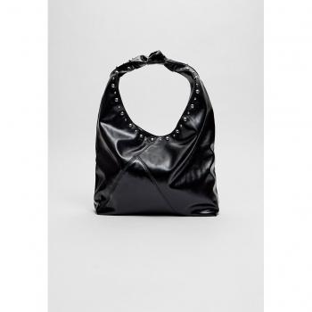 Studded Black Shoulder Bag OS