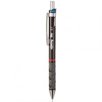 Rotring Tikky Portaminas Negro con 0.7mm de Trazo y 4 Minas HB Incluidas, Paquete de 12 Unidades