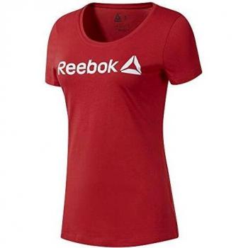 Reebok Linear Read Scoop Camiseta, Mujer, rebred, XS