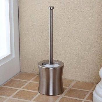 LINA@ Juego de accesorios de baño de acero inoxidable 1Ajuste Escobillero D11.5 * H37CM , Silvery
