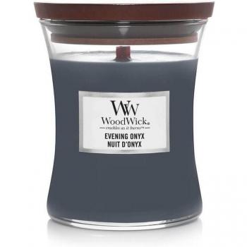Woodwick Evening Onyx Scented Candle with Wooden Wick 275 g