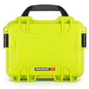 Nanuk 904 Lime Waterproof Foam-Inserted Protective Case