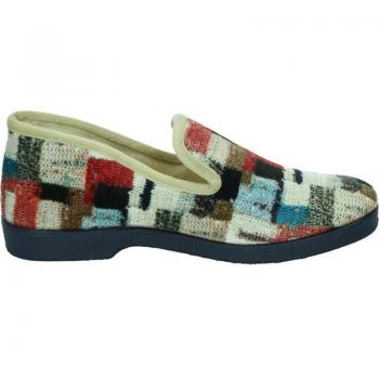 Zapatilla Casa Cerrada para Mujer Doctor Cutillas mod. 352 con Suela de Goma Multicolor