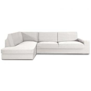 Funda Chaise Longue Eysa Jaz Blanco bielástica con respaldo izquierdo 110 x 120 x 500 cm