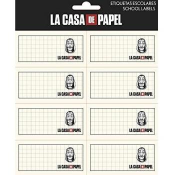 Etiquetas adhesivas La Casa de Papel - Etiquetas para libros / Pegatinas nombre libros