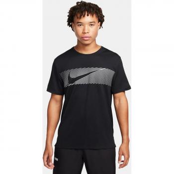 Camiseta técnica de hombre Nike Miler Flash negra (S)