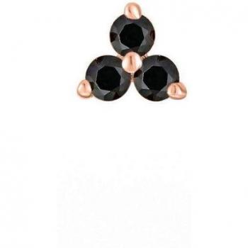 Piercing Earcandy Princesse de Plata 925 bañado en Oro Rosa