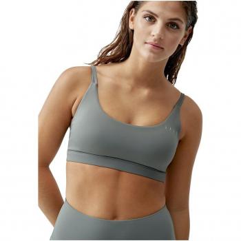 Top de mujer Shiva Born Living Yoga - Sujetador deportivo gris S, soporte medio