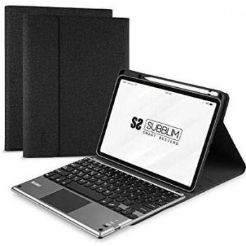 SUBBLIM Funda con Teclado Retroiluminado KEYTAB Pro BL BT Touchpad iPad Pro 11 2020 Black
