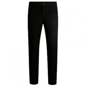 BOSS Commuter Slim Fit Stretch Pants for Men - Black Size 56