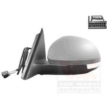 Espejo retrovisor VAN WEZEL 7606807, tipo: espejo retrovisor, características: diseño específico para vehículos, ajuste manual o eléctrico según modelo, cristal convexo para mayor visibilidad, incluye soporte de montaje y es compatible con