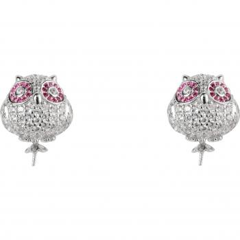 Pendientes Lancaster JLA-EAR-OWL-1 para mujer, 1,2 mm