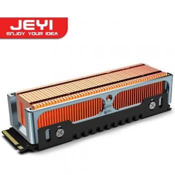 Disipador Térmico M.2 2280 SSD de Alto Rendimiento con Aletas de Cobre y Marco de Aluminio