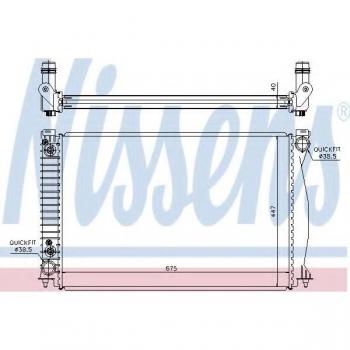 Radiador de refrigeración del motor NISSENS 60328
