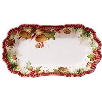 Villeroy Boch & Toy's Fantasy Ovalado Cuenco Pequeño, Porcelana, Rojo, 19 x 10 x 4 cm
