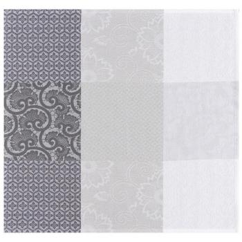 Le Jacquard Francais toalla flores de Kyoto, algodón, Brume, 58 x 58 cm