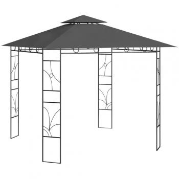Cenador Gazebo 3x3x2,7 m Antracita 160g/m²