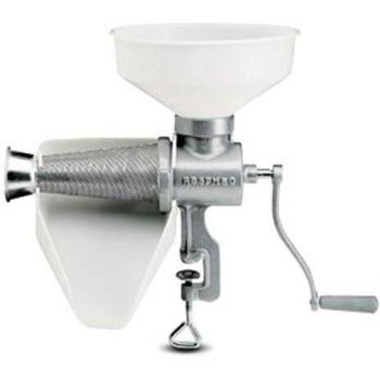 Exprimidor de Tomate Manual Reber N. 5 con Accesorios de Plástico y Filtro de Acero Inoxidable 18/10
