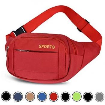 GothicBride Riñonera Deportiva, Riñonera Running Impermeables con Bandas para el Sudor Cinturón y Tiras Ajustables para Deportes al Aire Libre