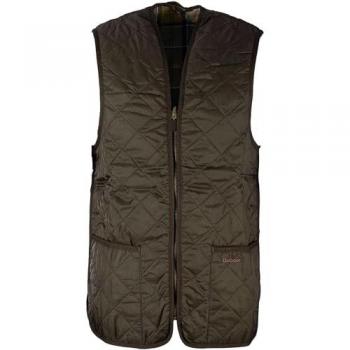 Barbour Quilted Mens Waistcoat/Zip-In Liner - Olive - Size 36 Inch - Male