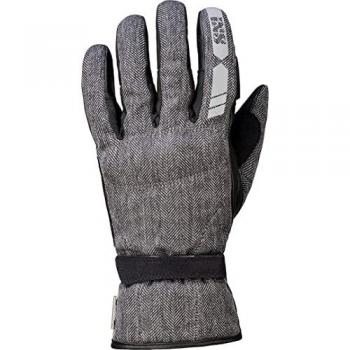 iXS Guantes de Moto Evo-ST Gris-Negro, Guantes de chaqueta de señora Torino Evo-ST 3.0 - Negro Gris (M)
