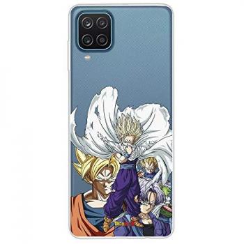 Funda Oficial de Silicona para Samsung Galaxy A12 - Dragon Ball Guerreros Saiyans