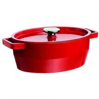 Cacerola Slow Cook Pyrex 5,8L Hierro Fundido Rojo Ø33 Cm