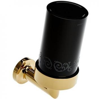 Pomdor - Portacepillos chester pvd oro- negro deco heritage