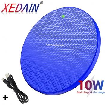 Cargador Inalámbrico QI Inteligente para Samsung Galaxy S8, S9, Note, iPhone XS, XR, MAX y HUAWEI Mate RS con soporte para Airpods