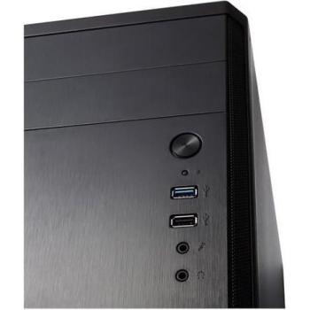 Gabinete Fractal Design Core 1100 Mini Tower Negro Micro-ATX con Puertos USB 3.0 y 2.5/3.5