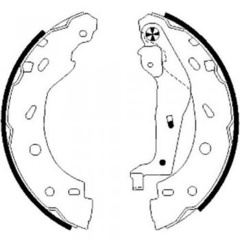 HELLA 8DB 355 002-421 Brake Shoe Set - H9450