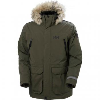 Helly Hansen Men's Reine Olive Green PrimaLoft Winter Parka