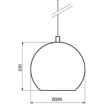Lámpara colgante Bulle de metal E27