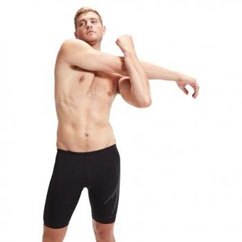 Bañador de hombre Speedo Hyper Boom Placement Jammer negro gris - 28