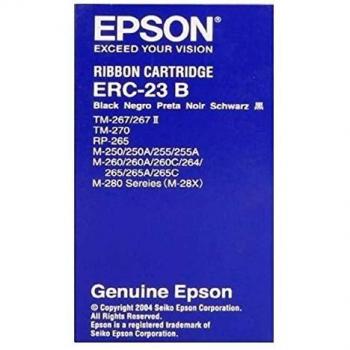 Cinta de Impresora Epson ERC-23B S015360 Negra para Modelos M-250/255/260/264/265/280 y TM-267 Original