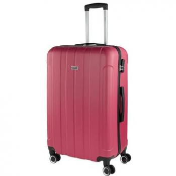 Maleta de Viaje Grande Rígida ITACA Unisex 4 Ruedas ABS Fresa 73x48x28cm