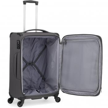 Antler Suitcase Aire 4-Wheel Case, Medium, 70 Liters, Dark Grey