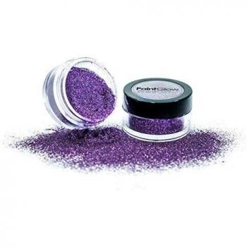 PaintGlow - Polvo de purpurina holográfico violeta, 130 g