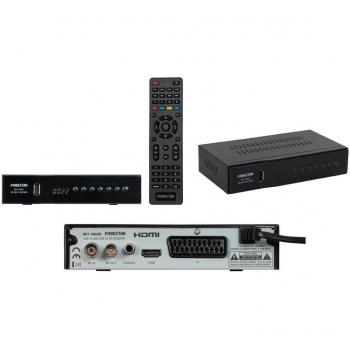Fonestar RDT-762HD Receptor TDT HD DVB-T2/C2 Sobremesa Satélite Negro