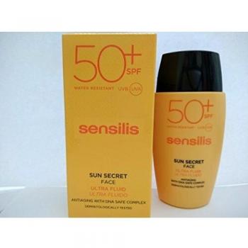 Sensilis - Crema Sun Secret Face Ultra Fluido, SPF 50+, 40 ml