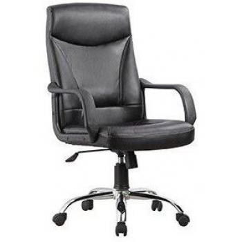 Q-Connect Silla De Dirección Polipiel Respaldo Alto Regulable En Altura 1030+100Mmx 500Mm X 490 Mm Prof. Negra