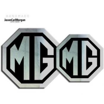 MG TF LE500 2009-ON cromo y negro parte delantera y trasera Insertar Badges