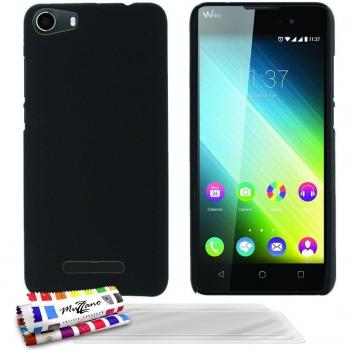 MUZZANO Le Pearls-Carcasa para 2 WIKO LENNY limpiadora, protección antigolpes, diseño con Apple 1 lápiz óptico y 1 gamuza de limpieza MUZZANO, compatible con Wiko Lenny, color negro