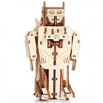 Kit de construcción 3D móvil en madera Robot-Avión Transformador marca PlayWood