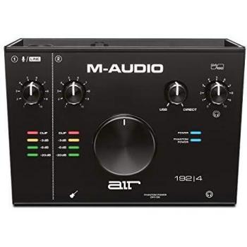 M-Audio AIR192X4 - USB Audio Interface with 2 Inputs, 2 Outputs, MIDI Support, and Studio Software for Music Production